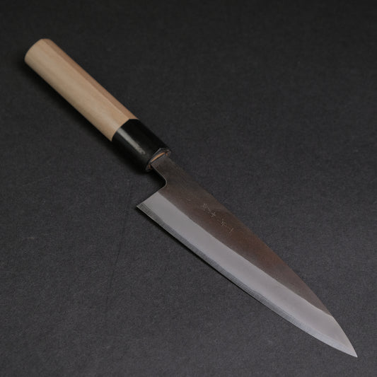 Hitohira TD Blue #2 Stainless Clad Kurouchi Petty 150mm Ho Wood Handle (D-Shape)