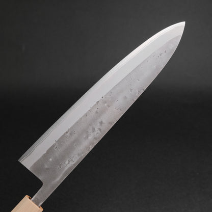 Hitohira TD Blue #2 Stainless Clad Nashiji Gyuto 240mm Walnut Handle