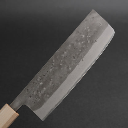 Hitohira TD Blue #2 Stainless Clad Nashiji Nakiri 165mm Walnut Handle