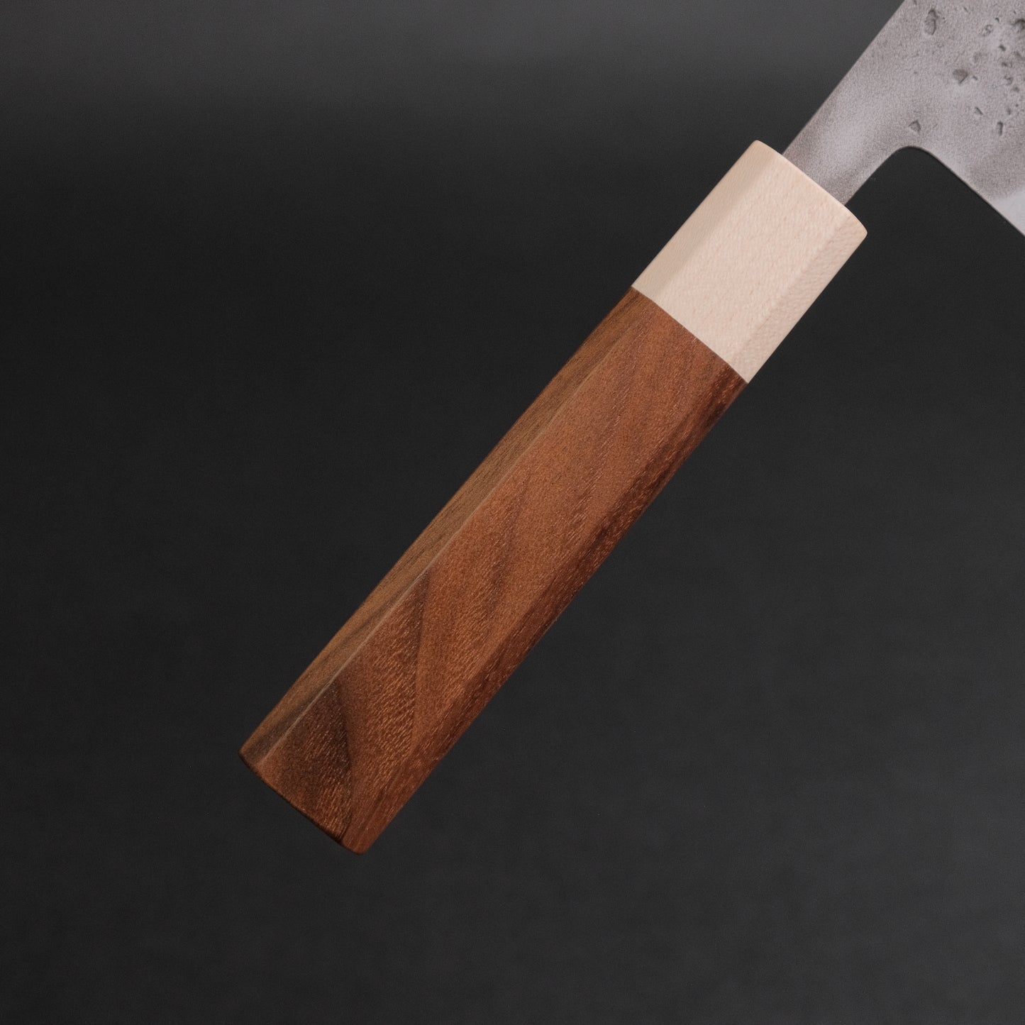 Hitohira TD Blue #2 Stainless Clad Nashiji Nakiri 165mm Walnut Handle