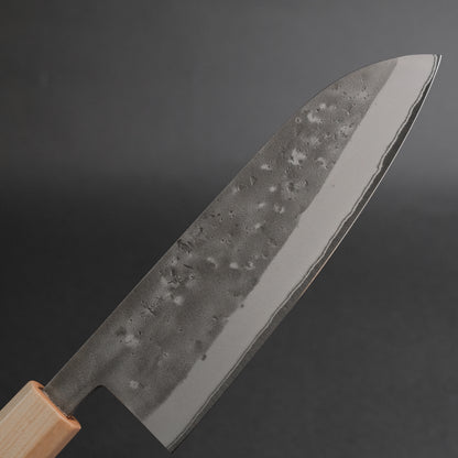 Hitohira TD Blue #2 Stainless Clad Nashiji Santoku 165mm Walnut Handle