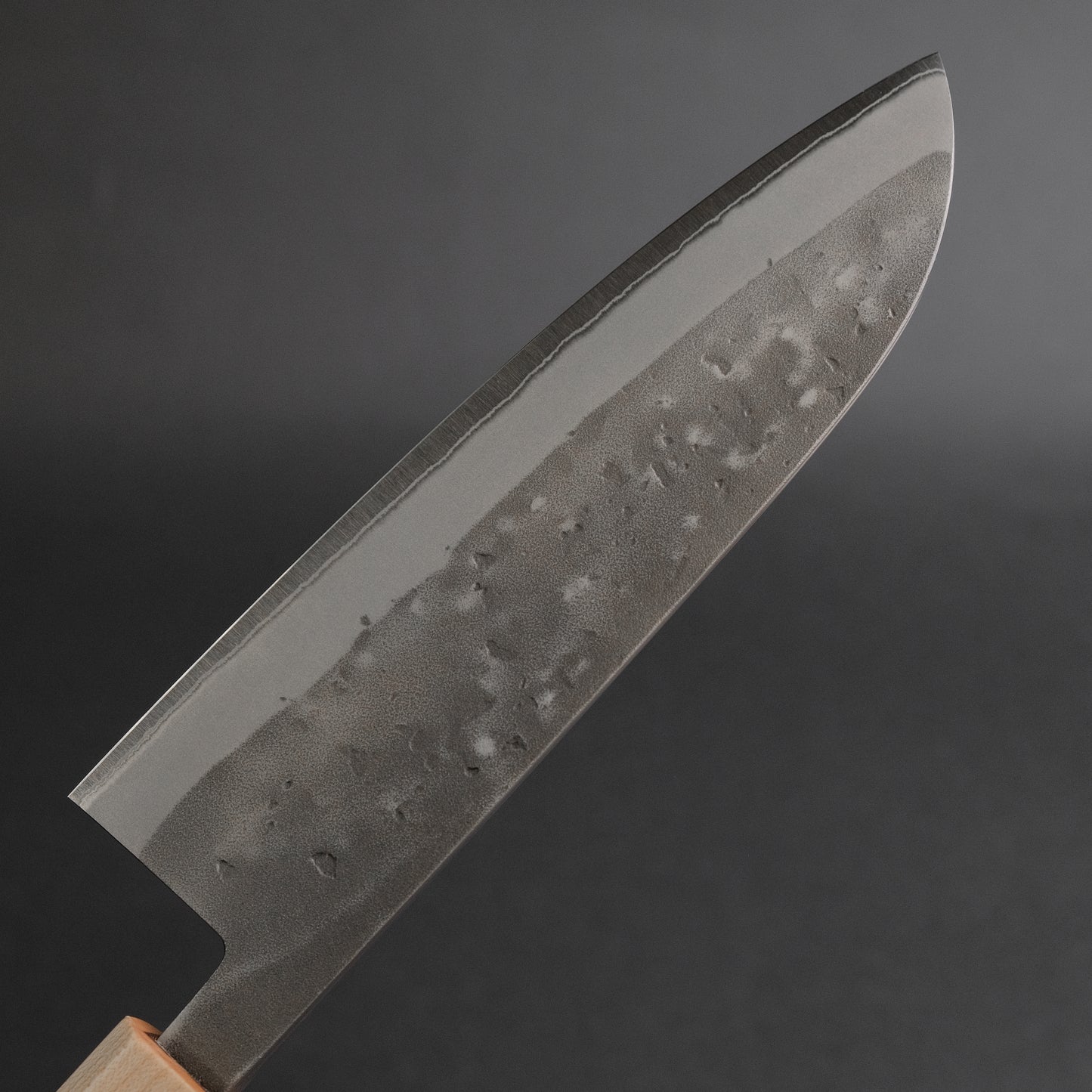 Hitohira TD Blue #2 Stainless Clad Nashiji Santoku 165mm Walnut Handle