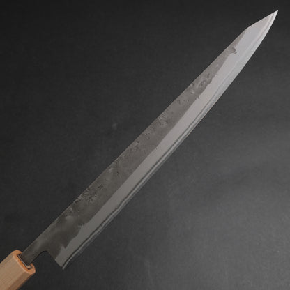 Hitohira TD Blue #2 Stainless Clad Nashiji Sujihiki 270mm Walnut Handle