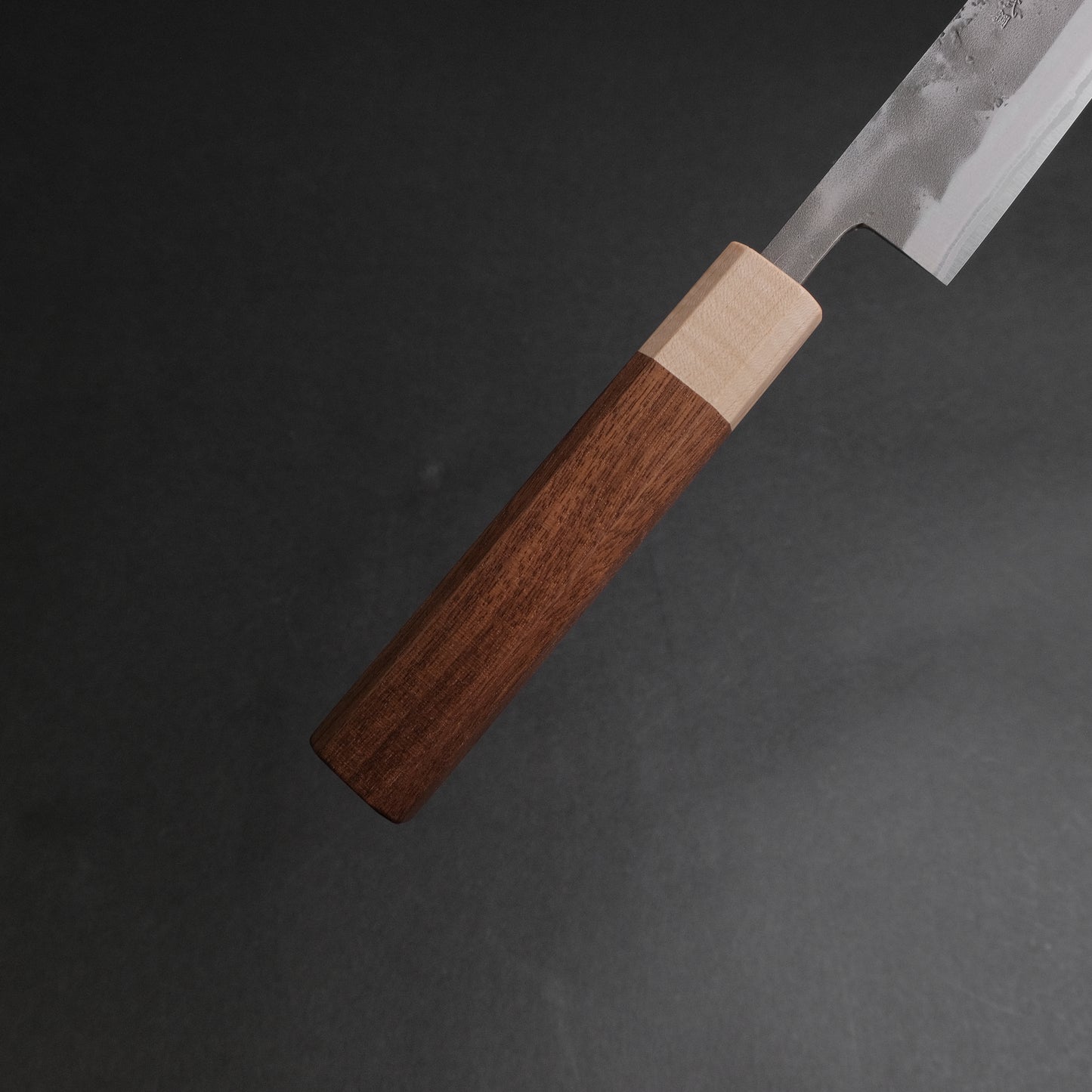 Hitohira TD Blue #2 Stainless Clad Nashiji Sujihiki 270mm Walnut Handle