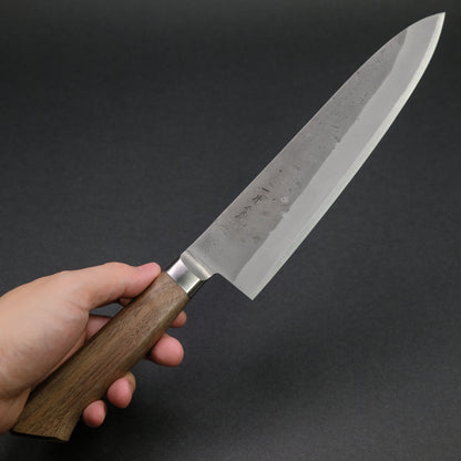 Hitohira TD Blue #2 Stainless Clad Nashiji Yo Gyuto 210mm Walnut Handle