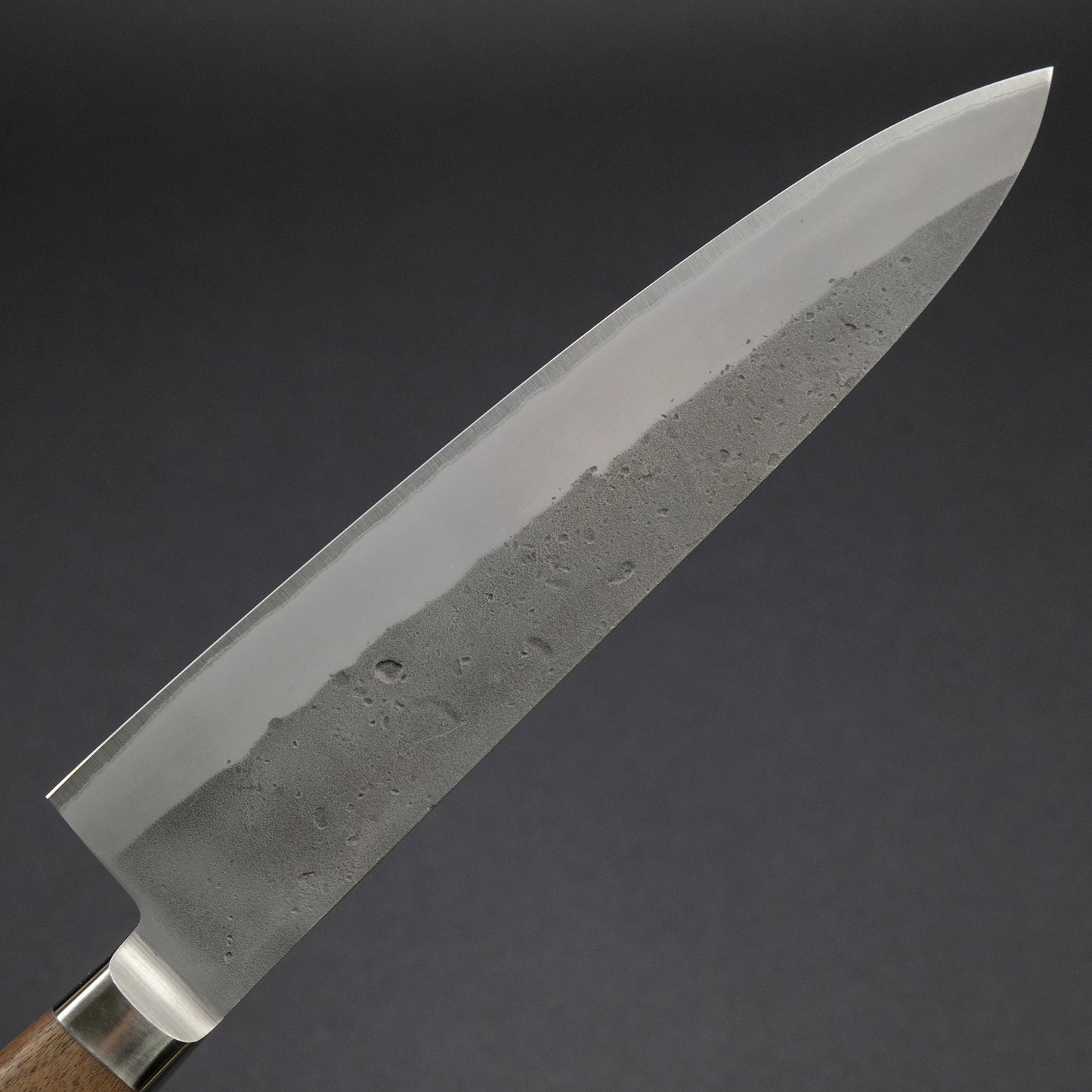 Hitohira TD Blue #2 Stainless Clad Nashiji Yo Gyuto 210mm Walnut Handle