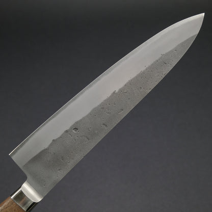 Hitohira TD Blue #2 Stainless Clad Nashiji Yo Gyuto 210mm Walnut Handle