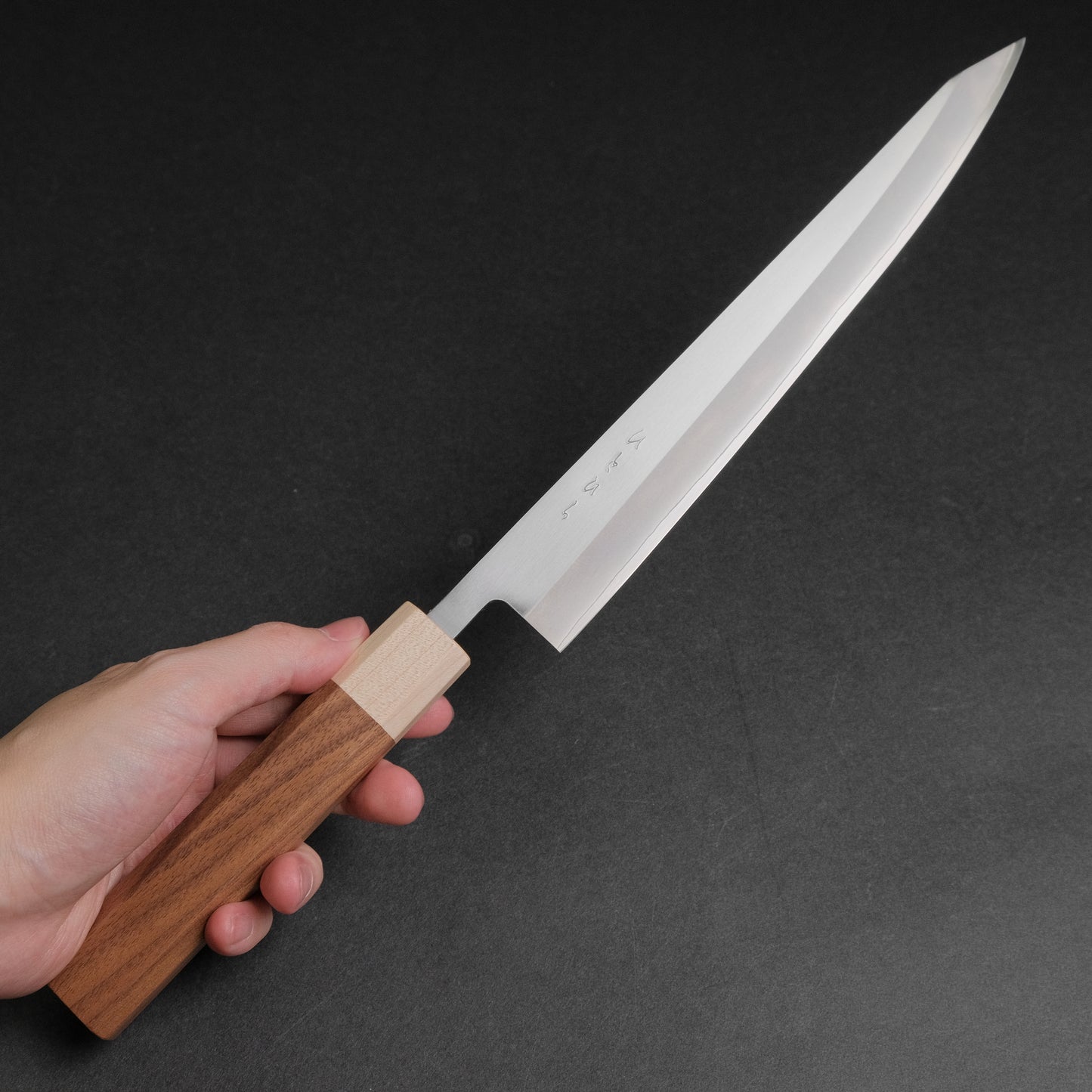 Hitohira TD SLD Migaki Sujihiki 240mm Walnut Handle