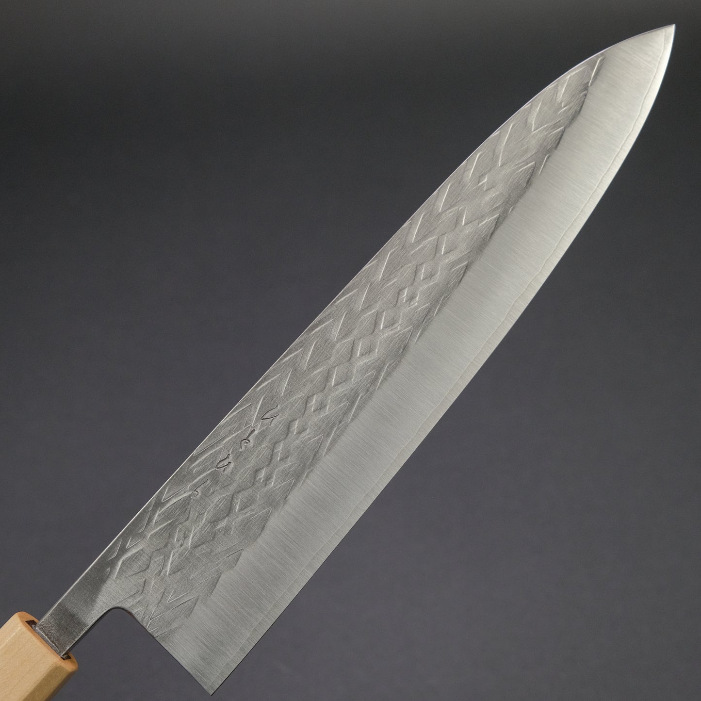 Hitohira TD SLD Tsuchime Gyuto 240mm Walnut Handle