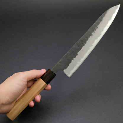 Hitohira Futana SB Kuro Nashiji Gyuto 210mm Cherry Wood Handle