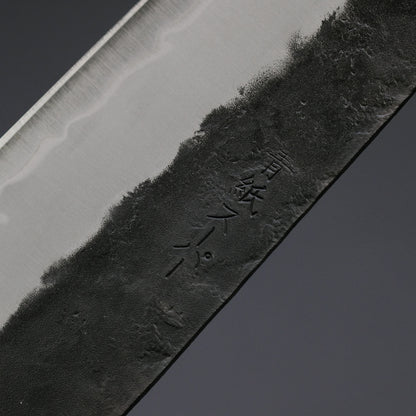 Hitohira Futana SB Kuro Nashiji Gyuto 210mm Cherry Wood Handle