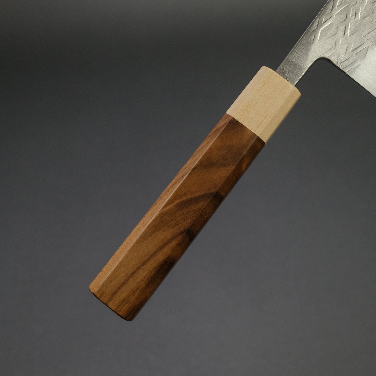 Hitohira TD SLD Tsuchime Gyuto 240mm Walnut Handle