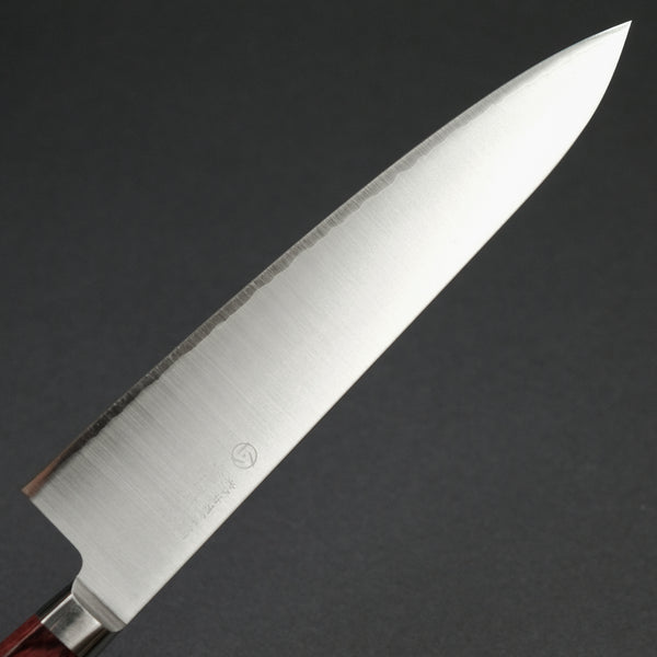 Hitohira TP Gyuto 210mm Wine Pakka Handle