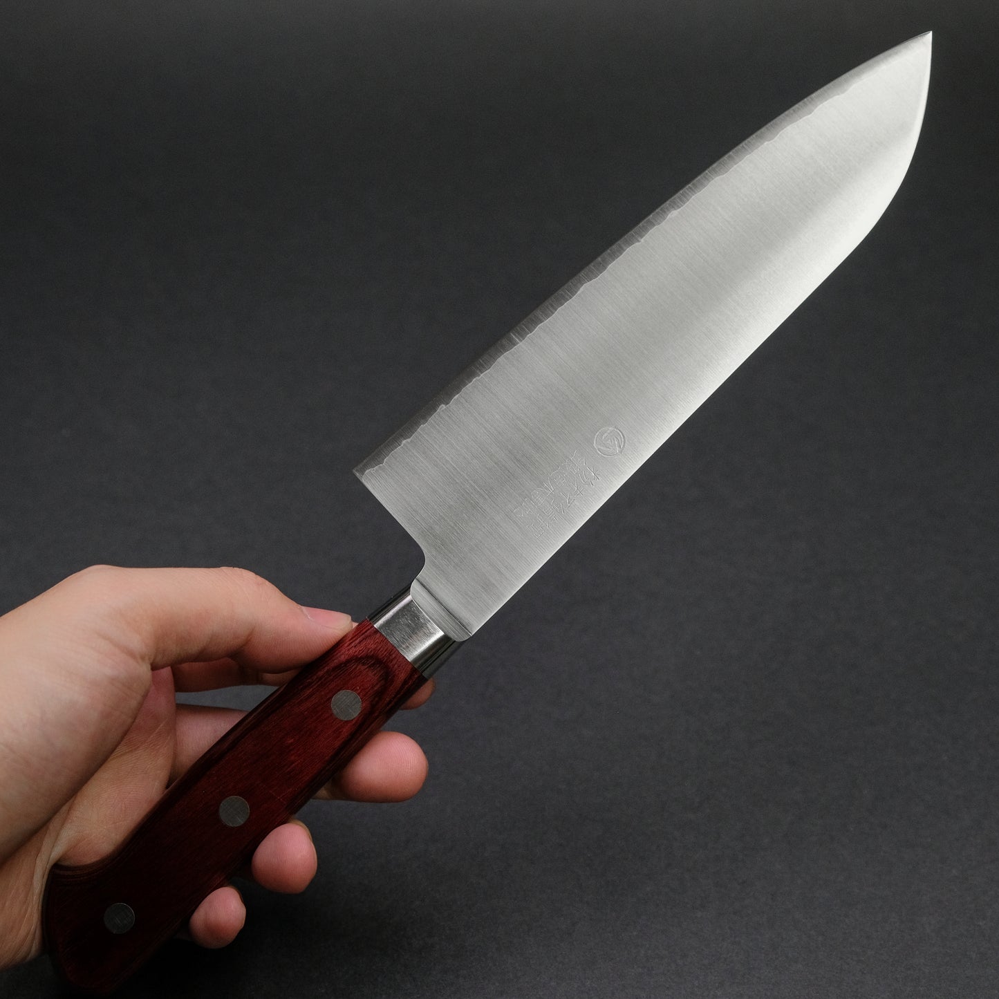 Hitohira TP Santoku 170mm Wine Pakka Handle