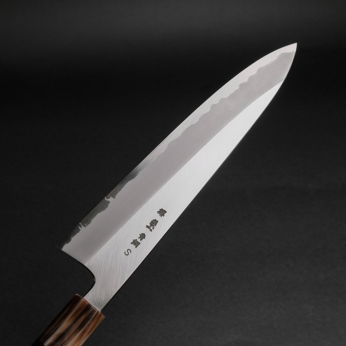 Hitohira Tanaka Kyuzo Blue Super Migaki Gyuto 240mm Ebony Handle