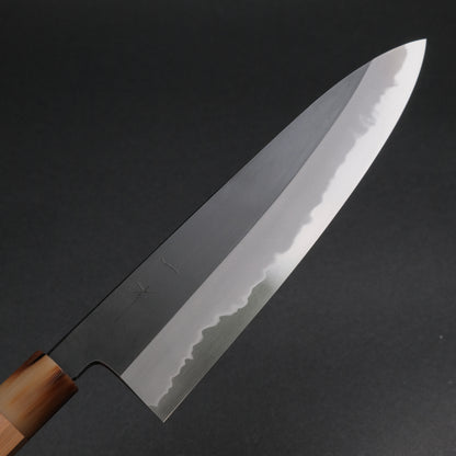 Hitohira Tanaka Kyuzo Blue #1 Kurouchi Gyuto 240mm Yakusugi Cedar Handle (Extra Height)