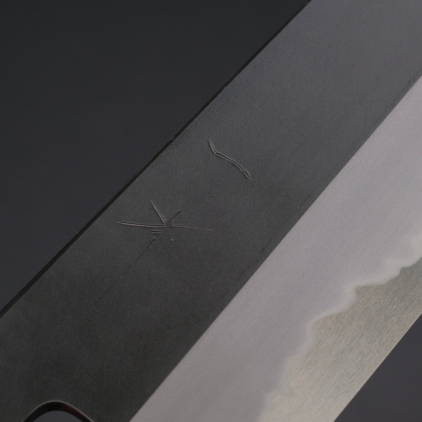 Hitohira Tanaka Kyuzo Blue #1 Kurouchi Gyuto 240mm Yakusugi Cedar Handle (Extra Height)