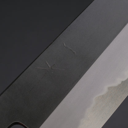 Hitohira Tanaka Kyuzo Blue #1 Kurouchi Gyuto 240mm Yakusugi Cedar Handle (Extra Height)