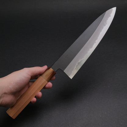 Hitohira Tanaka Kyuzo Blue #1 Kurouchi Gyuto 240mm Yakusugi Cedar Handle (Extra Height)