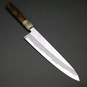 Hitohira Tanaka Kyuzo Blue #1 Migaki Gyuto 240mm Ziricote Handle