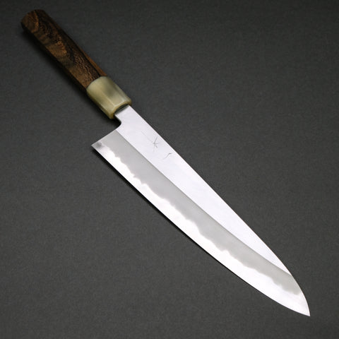 Hitohira Tanaka Kyuzo Blue #1 Migaki Gyuto 240mm Ziricote Handle