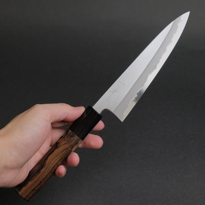Hitohira Tanaka Kyuzo Blue #1 Migaki Petty 165mm Ziricote Handle