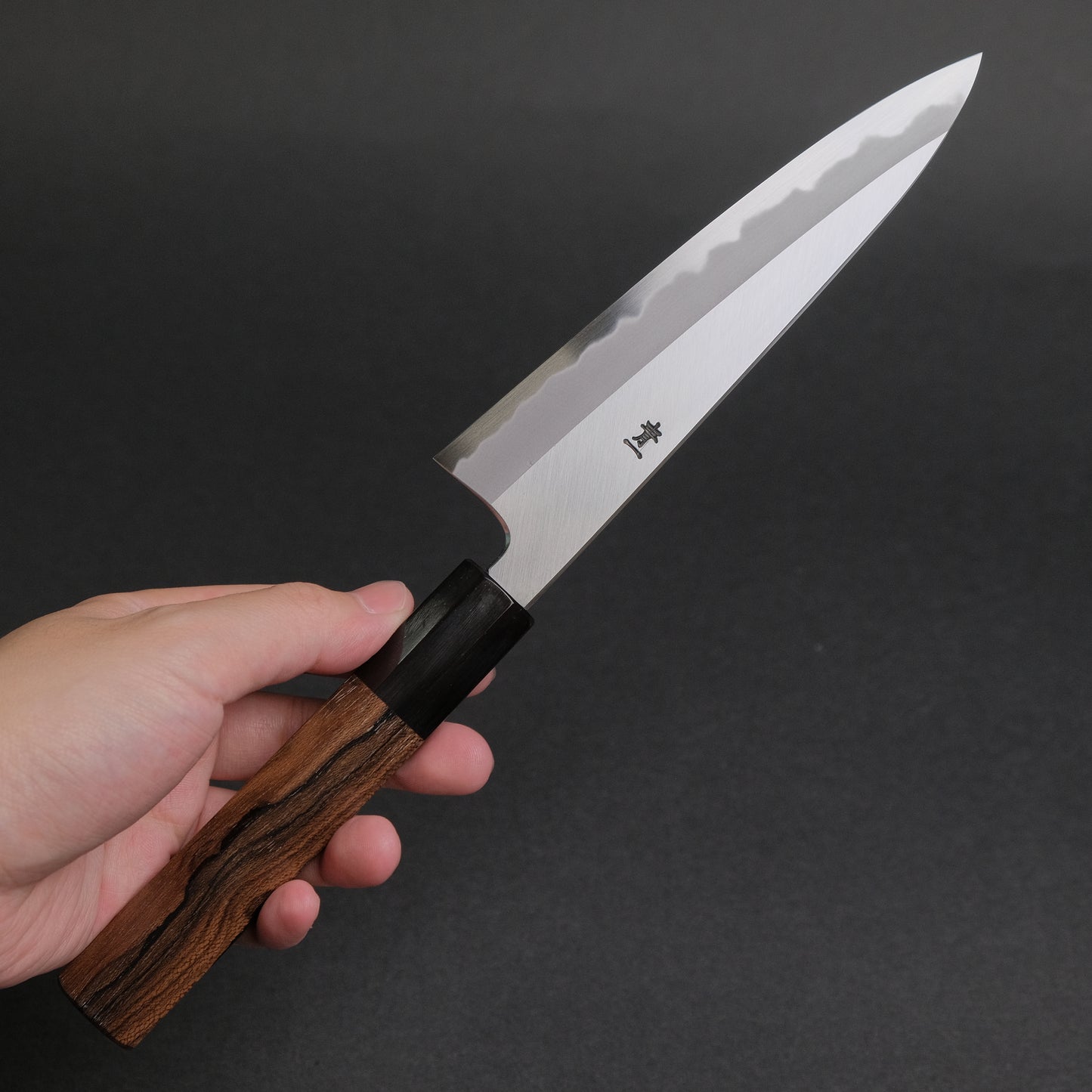 Hitohira Tanaka Kyuzo Blue #1 Migaki Petty 165mm Ziricote Handle