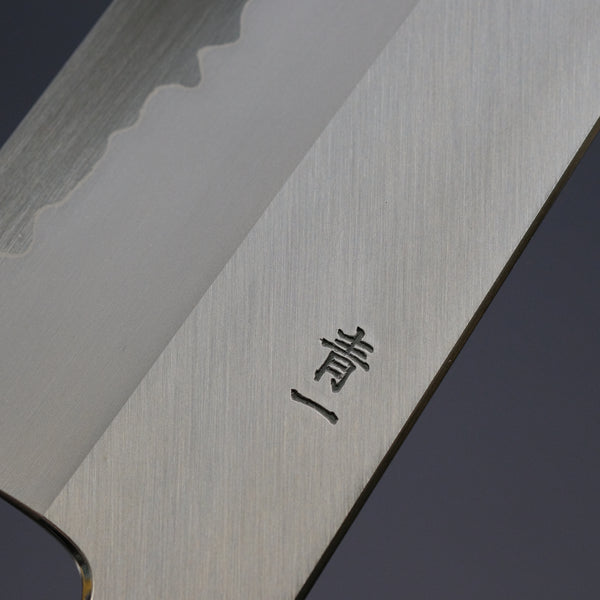 Hitohira Tanaka Kyuzo Blue #1 Stainless Clad Gyuto 240mm Taihei Ebony Handle