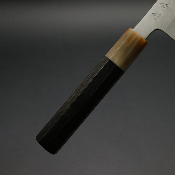 Hitohira Tanaka Kyuzo Blue #1 Stainless Clad Gyuto 240mm Taihei Ebony Handle