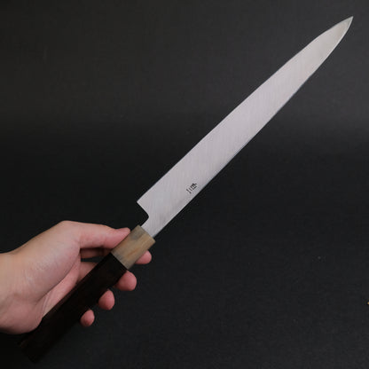 Hitohira Tanaka Manzo White #2 Yanagiba 270mm Ebony Handle (Saya)