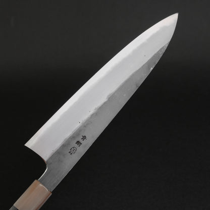 Hitohira Togashi Blue #2 Kurouchi Gyuto 240mm Ebony Handle
