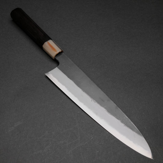 Hitohira Togashi Blue #2 Kurouchi Gyuto 240mm Ebony Handle