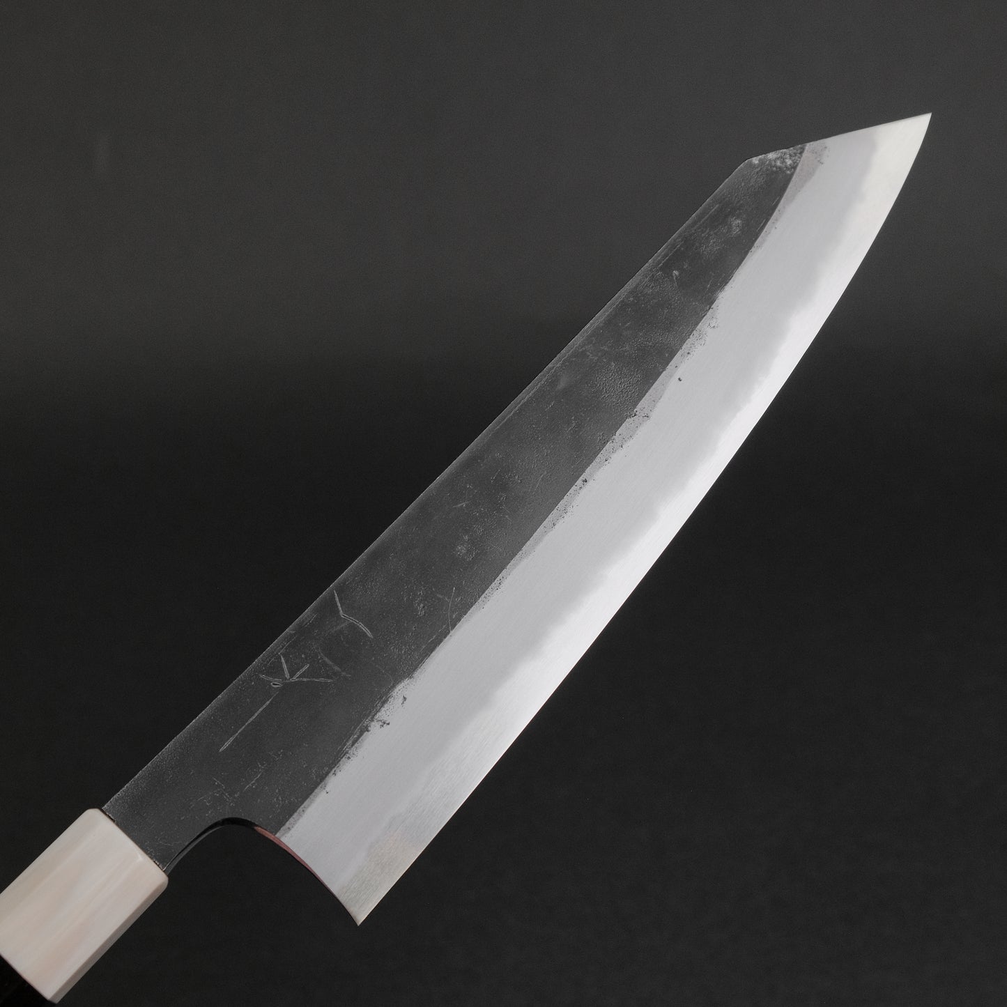 Hitohira Togashi Blue #2 Kurouchi Kiritsuke Gyuto 240mm Ebony Handle