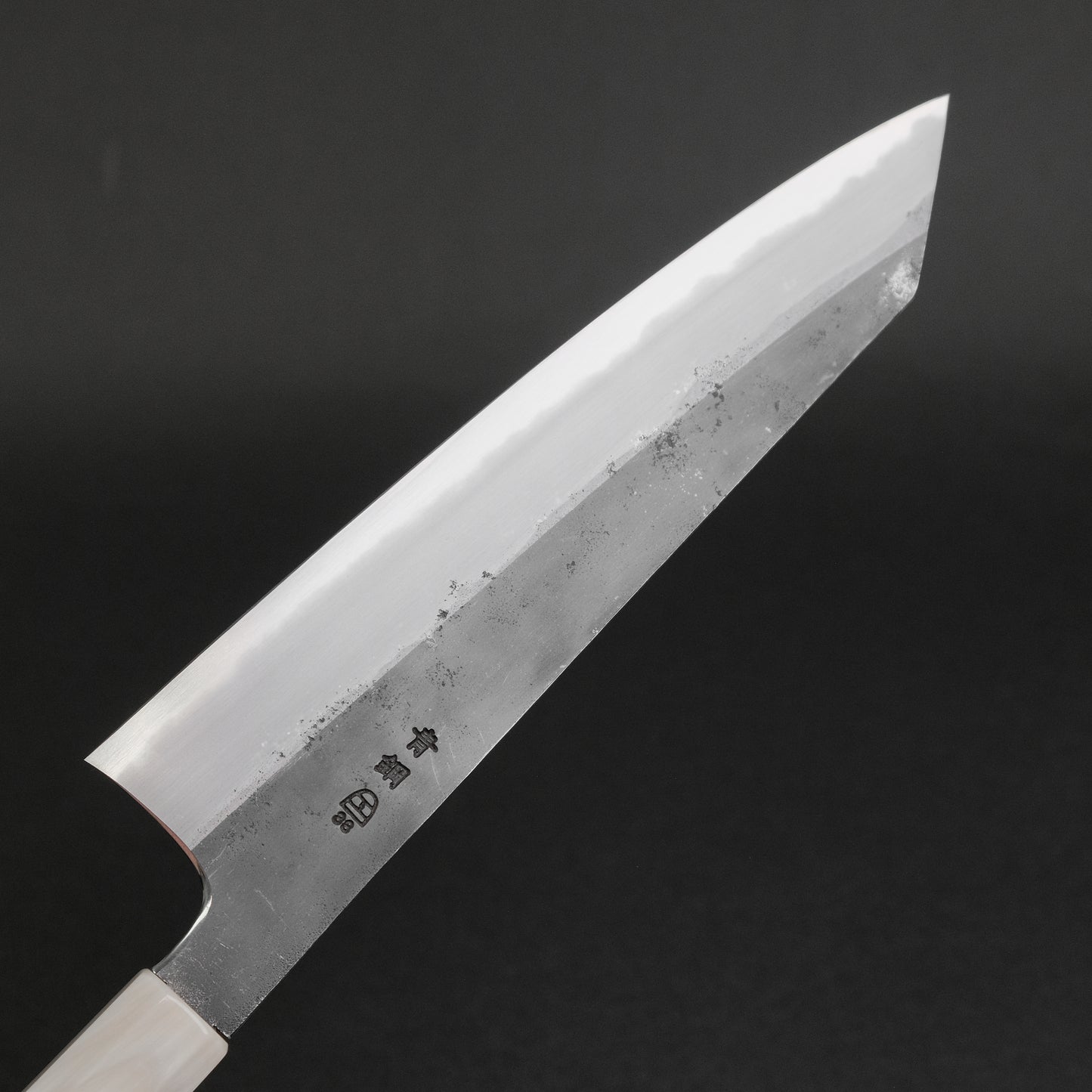 Hitohira Togashi Blue #2 Kurouchi Kiritsuke Gyuto 240mm Ebony Handle