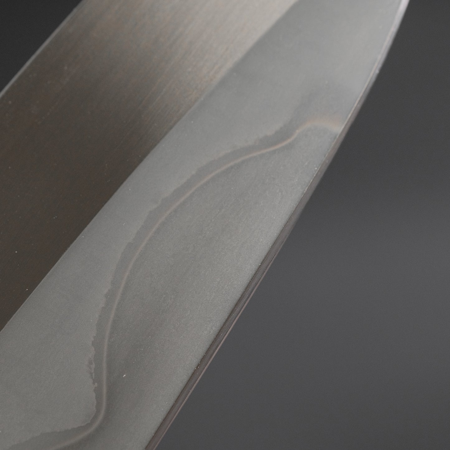 Hitohira Togashi White #1 Fuji Mizu Honyaki Santoku 180mm Ziricote Handle (#143/ Saya)