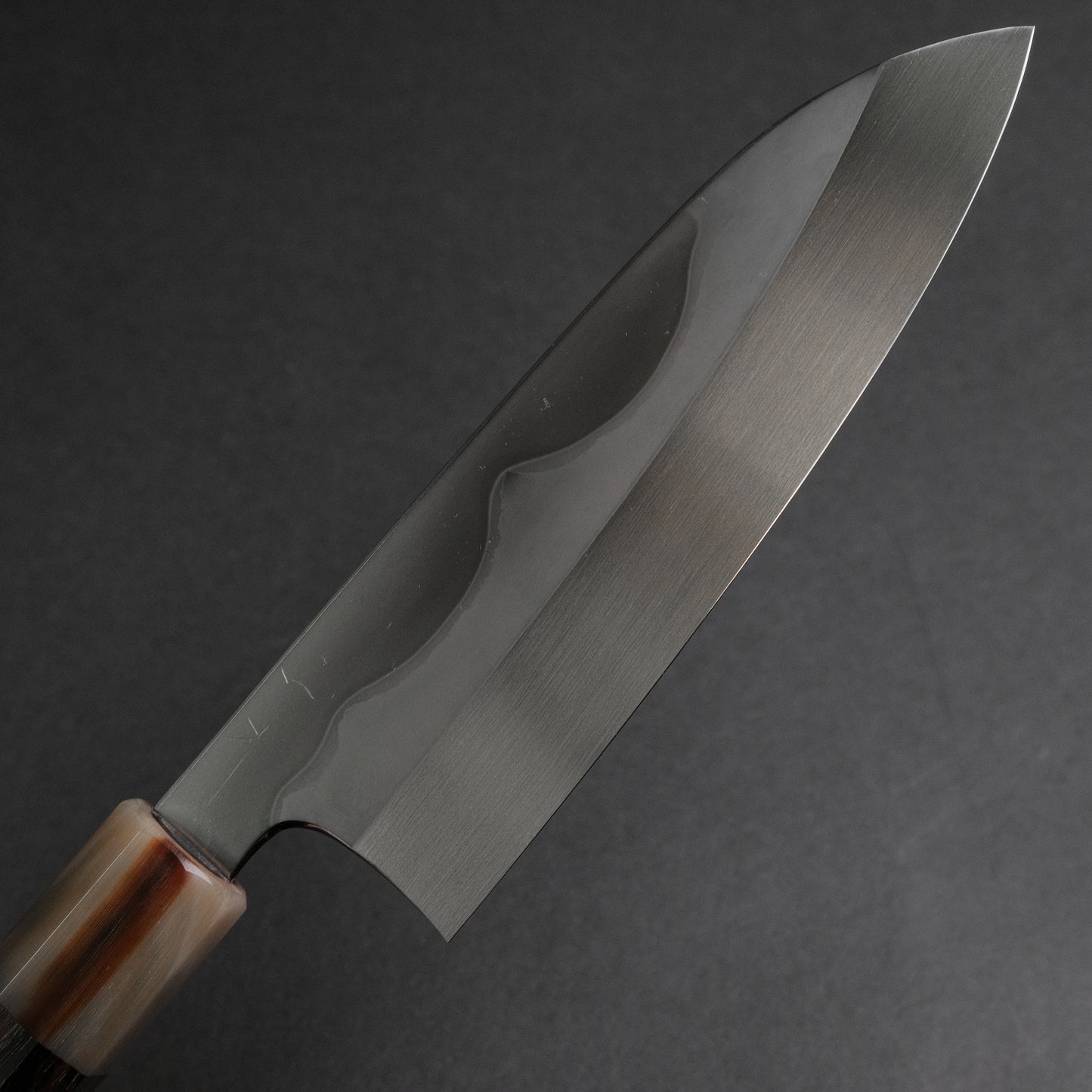 Hitohira Togashi White #1 Fuji Mizu Honyaki Santoku 180mm Ziricote Handle (#143/ Saya)