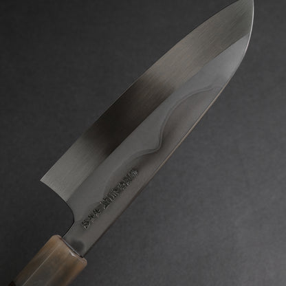 Hitohira Togashi White #1 Fuji Mizu Honyaki Santoku 180mm Ziricote Handle (#143/ Saya)