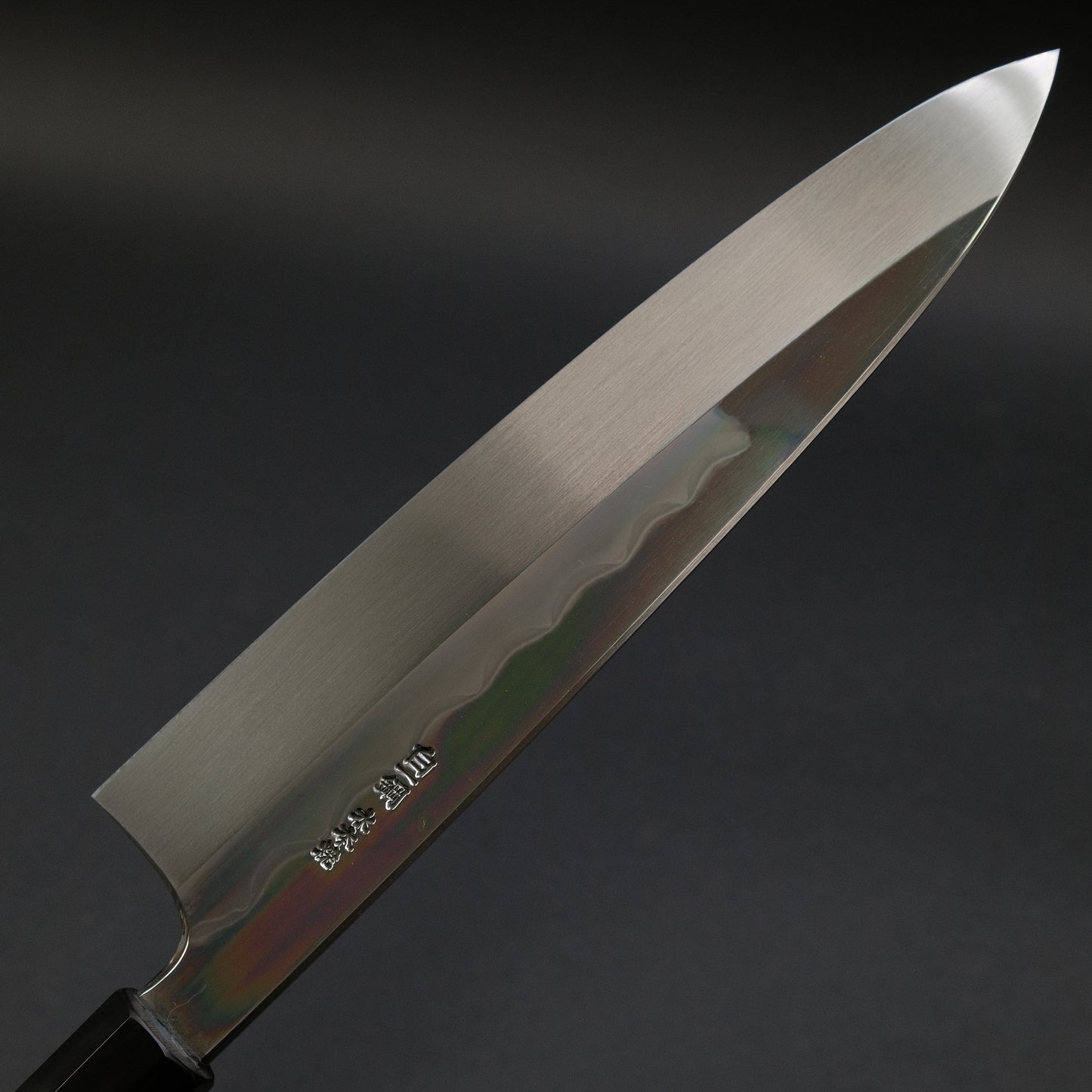 Hitohira Togashi White #1 Mizu Honyaki Gyuto 240mm Kurokaki Persimmon Handle (#086/ Saya)