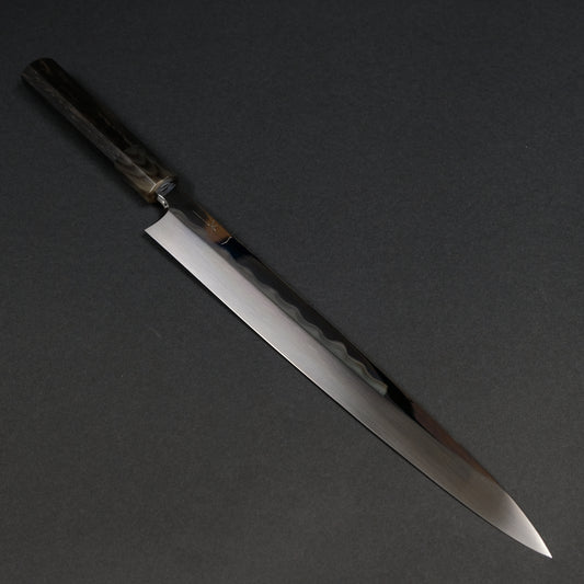 Hitohira Togashi White #1 Mizu Honyaki Yanagiba 300mm Taihei Ebony Handle (Saya)