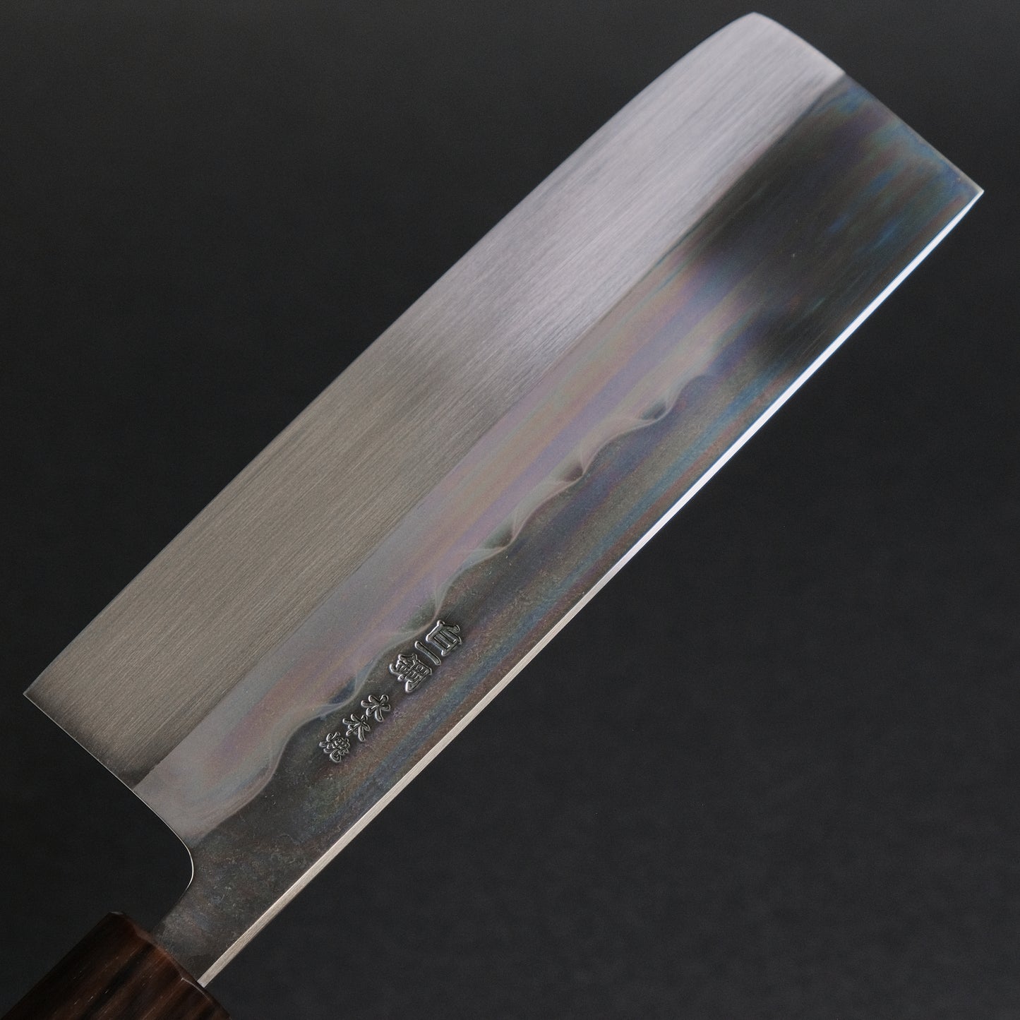 Hitohira Togashi White #1 Notaremon Mizu Honyaki Nakiri Taihei Makassar Ebony Handle (#106/ Saya)