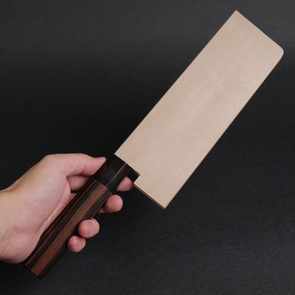Hitohira Togashi White #1 Notaremon Mizu Honyaki Nakiri Taihei Makassar Ebony Handle (#106/ Saya)