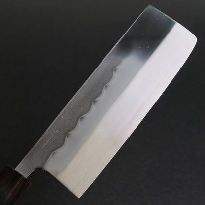 Hitohira Togashi White #1 Notaremon Mizu Honyaki Nakiri Taihei Makassar Ebony Handle (#106/ Saya)
