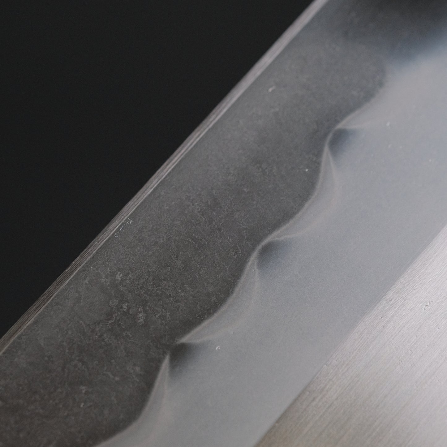 Hitohira Togashi White #1 Notaremon Mizu Honyaki Nakiri Taihei Makassar Ebony Handle (#106/ Saya)