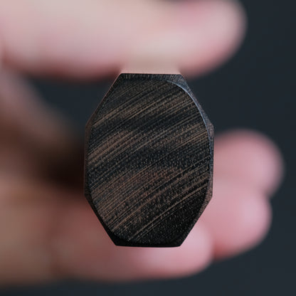 Hitohira Togashi White #1 Notaremon Mizu Honyaki Nakiri Taihei Makassar Ebony Handle (#106/ Saya)