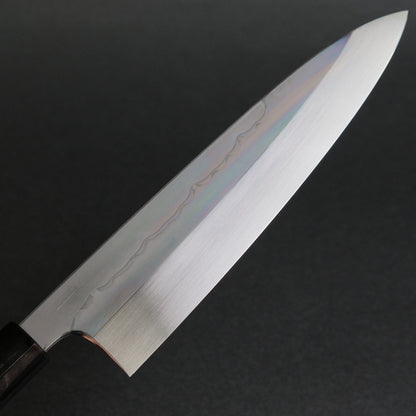 Hitohira Togashi White #1 Sanbonsugi Mizu Honyaki Gyuto 240mm Taihei Makassar Ebony Handle (#125/ Saya)