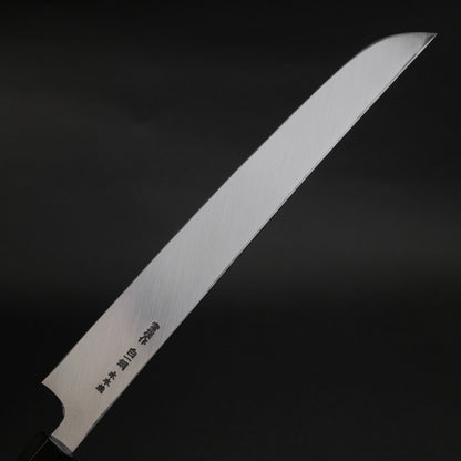 Hitohira Togashi White #1 Sanbonsugi Mizu Honyaki Yanagi Sakimaru 300mm Kurokaki Persimmon Handle (Saya)