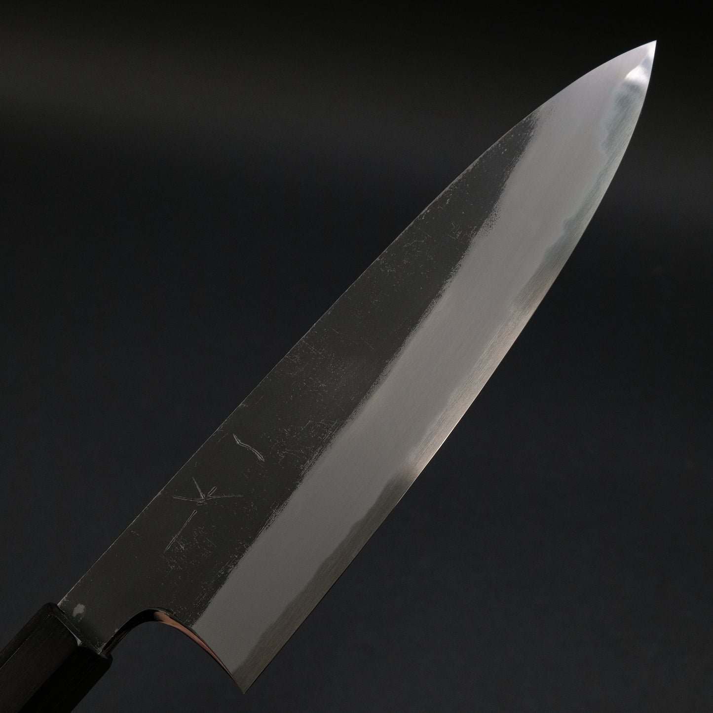 Hitohira Togashi White #2 Kurouchi Gyuto 210mm Tagayasan Handle