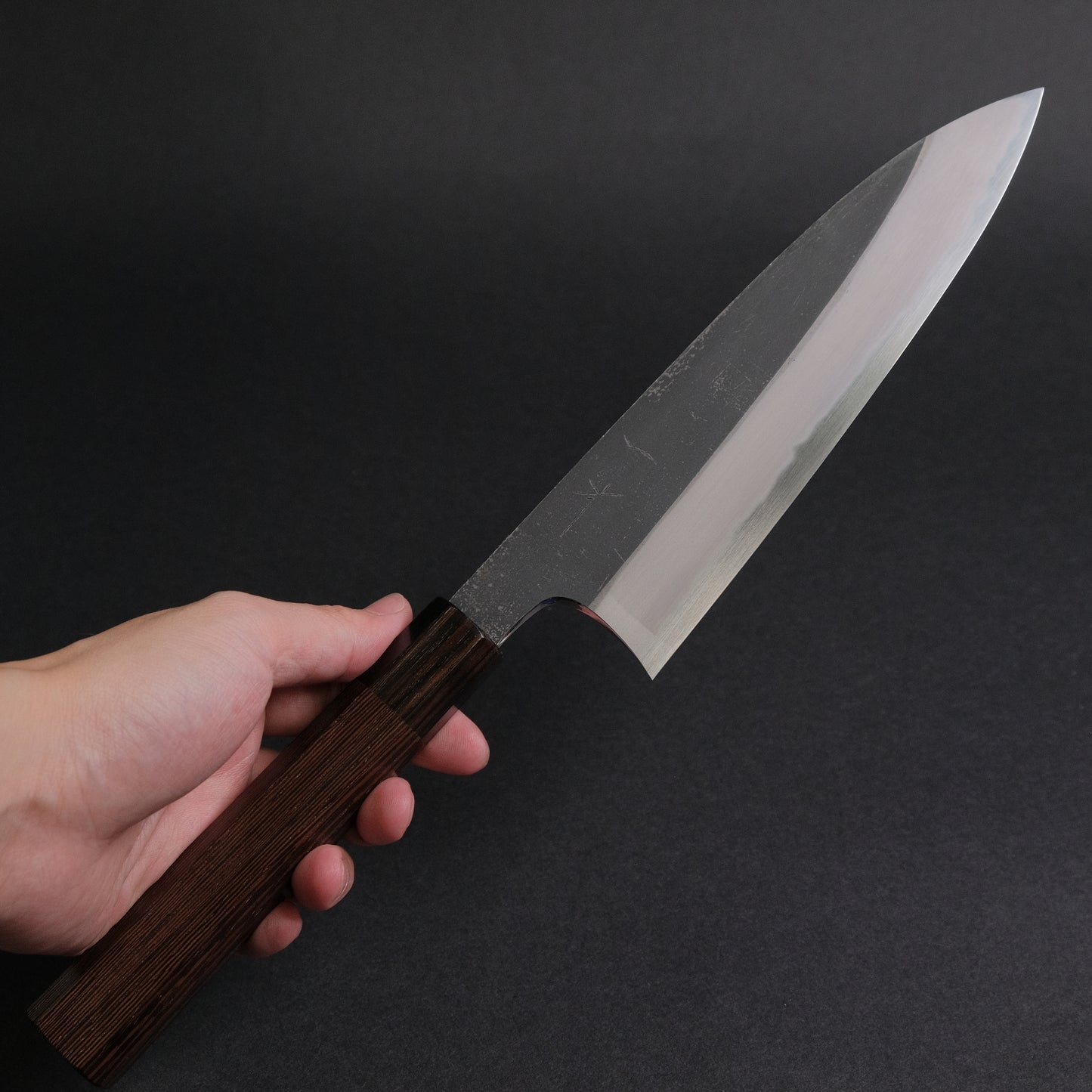 Hitohira Togashi White #2 Kurouchi Gyuto 210mm Tagayasan Handle