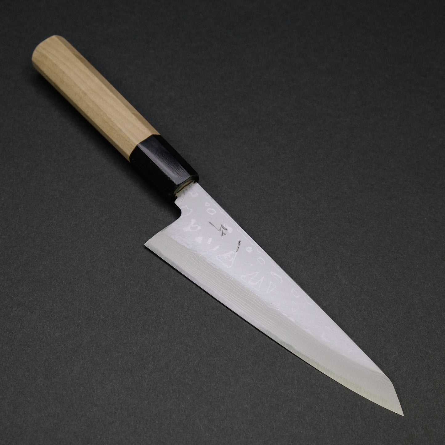 Hitohira White #2 Damascus Single-Bevel Honesuki Kaku 150mm Ho Wood Handle