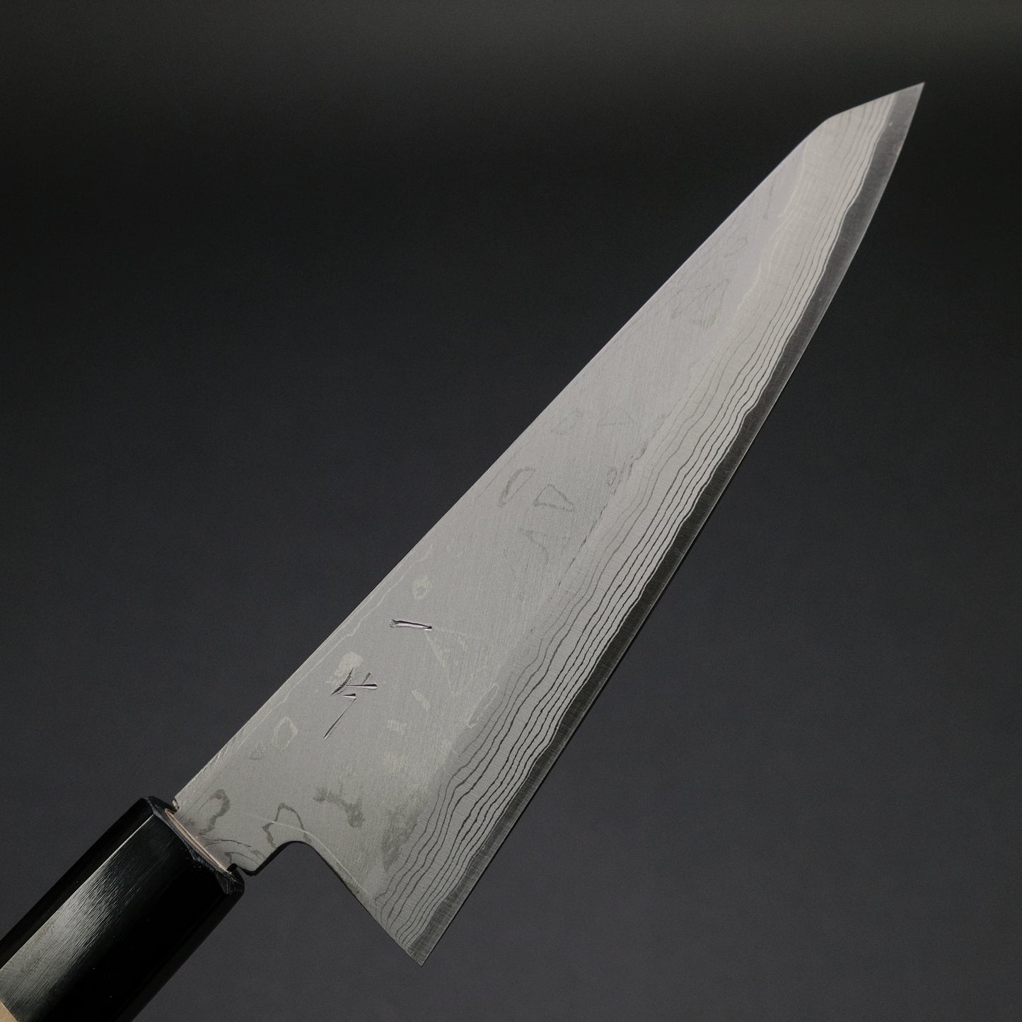 Hitohira White #2 Damascus Single-Bevel Honesuki Kaku 150mm Ho Wood Handle